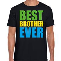 Bellatio Decorations Best brother ever / Beste broer ooit fun t-shirt zwart heren -