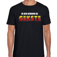 Bellatio Decorations Ik ben gewoon de gekste fun t-shirt zwart voor dames