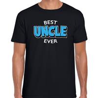 Bellatio Best uncle ever / beste oom ooit cadeau t-shirt - Zwart