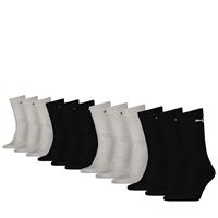 Puma 12-paar Crew sport sokken - Multipack sport sokken voor dames en heren - Zwart - Combi - Voordeelverpakking