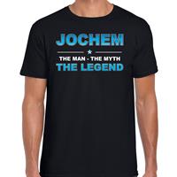 Bellatio Decorations Naam cadeau t-shirt Jochem - the legend zwart voor heren