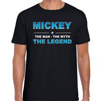 Bellatio Decorations Naam cadeau t-shirt Mickey - the legend zwart voor heren