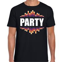 Bellatio Decorations Party fun tekst t-shirt zwart dames -