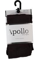 Apollo maillot meisjes katoen koffie/zwart
