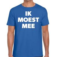 Bellatio Decorations Ik moest mee t-shirt blauw voor dames
