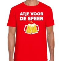 Bellatio Atje voor de sfeer feest t-shirt Rood