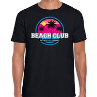 Bellatio Beach club zomer t-shirt / shirt Beach club Honolulu Hawaii zwart voor heren - Zwart