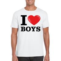 Bellatio Decorations I love boys t-shirt wit dames -