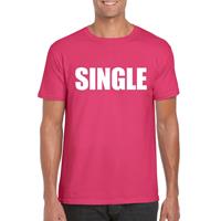 Bellatio Decorations Single/ vrijgezel tekst t-shirt roze dames -