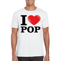 Bellatio Decorations I love pop t-shirt wit dames -