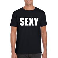 Bellatio Decorations Sexy tekst t-shirt zwart heren -
