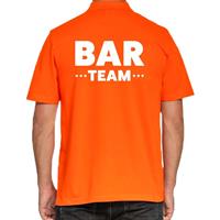 Bellatio Decorations Bar team / personeel tekst polo shirt oranje voor heren