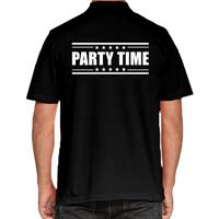 Bellatio Decorations Party Time poloshirt zwart voor heren