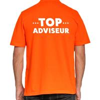 Bellatio Decorations Top adviseur beurs/evenementen polo shirt oranje vo -