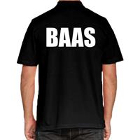 Bellatio Decorations Baas poloshirt zwart voor heren