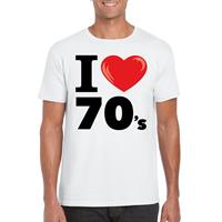 Bellatio Decorations I love seventies t-shirt wit dames -