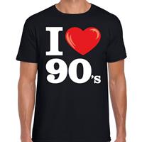 Bellatio Decorations I love 90s / nineties t-shirt zwart dames -