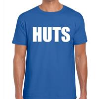 Bellatio Decorations HUTS heren T-shirt blauw -