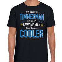 Bellatio Deze kanjer is timmerman net als een gewone man maar dan veel cooler t-shirt Zwart