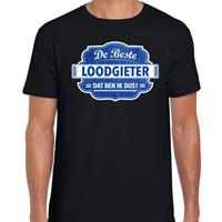 Bellatio Decorations Cadeau t-shirt voor de beste loodgieter zwart voor heren