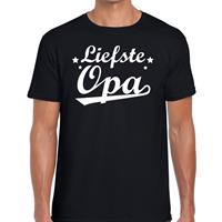 Bellatio Decorations Liefste opa cadeau t-shirt zwart heren -