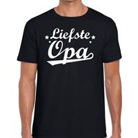 Bellatio Liefste opa cadeau t-shirt Zwart