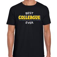 Bellatio Best colleague ever / beste collega ooit cadeau t-shirt - Zwart