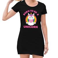 Gay pride Born to be a unicorn jurkje zwart dames (44) -