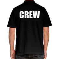 Bellatio Decorations Crew poloshirt zwart voor dames