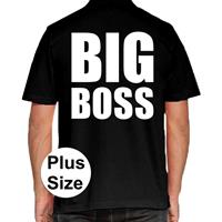 Bellatio Decorations BIG Boss grote maten poloshirt zwart voor heren