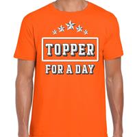 Bellatio Decorations Topper for a day concert t-shirt voor de Toppers oranje dames -