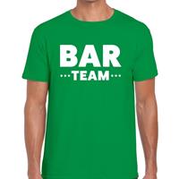 Bellatio Decorations Bar Team / personeel tekst t-shirt groen dames -