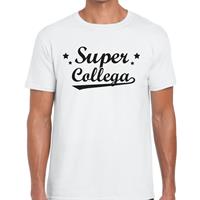 Bellatio Decorations Super collega cadeau t-shirt wit heren -