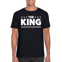 Bellatio Decorations The King heren T-shirt zwart -