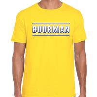 Bellatio Buurman verkleed t-shirt Geel