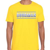 Bellatio Decorations Buurman verkleed t-shirt geel voor dames
