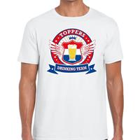 Bellatio Decorations Wit Toppers drinking team t-shirt heren -