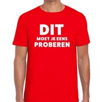 Bellatio Dit moet je eens proberen beurs/evenementen t-shirt Rood