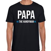 Bellatio Decorations Papa the handyman t-shirt zwart voor heren
