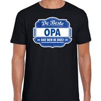 Bellatio Decorations Cadeau t-shirt voor de beste opa zwart voor heren