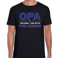 Bellatio Decorations Opa the legend cadeau t-shirt zwart voor heren