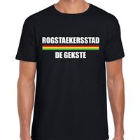 Bellatio Carnaval t-shirt Rogstaekersstad de gekste voor heren - Zwart