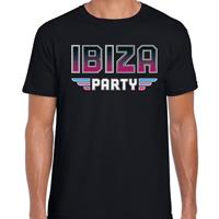 Bellatio Decorations Ibiza party feest t-shirt zwart voor heren