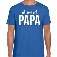 Bellatio Decorations Ik word papa t-shirt blauw voor heren