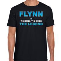 Bellatio Decorations Naam cadeau t-shirt Flynn - the legend zwart voor heren