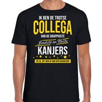 Bellatio Decorations Trotse collega van de leukste en beste kanjers cadeau t-shirt zwart voor heren