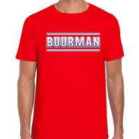 Bellatio Decorations Buurman verkleed t-shirt rood voor dames