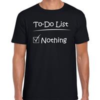 Bellatio Decorations To to list nothing fun tekst t-shirt voor dames