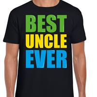 Bellatio Decorations Best uncle ever / Beste oom ooit fun t-shirt zwart heren -