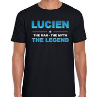 Bellatio Decorations Naam cadeau t-shirt Lucien - the legend zwart voor heren